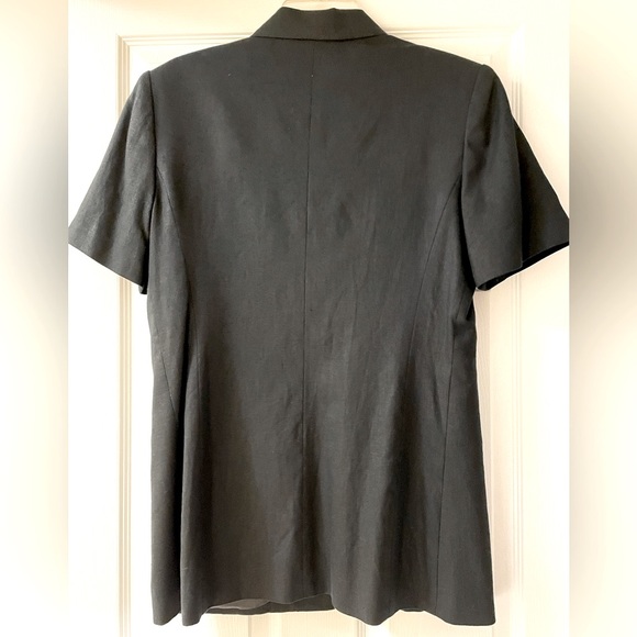 Black short sleeve jacket sz 8 - Picture 3 of 5